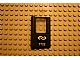 Lego Door 1 x 4 x 5 Train Left, Thin Support at Bottom with Dutch NS '7722' Pattern (Sticker) - Set 7722 / Black
