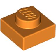 Lego Plate 1 x 1 / Orange