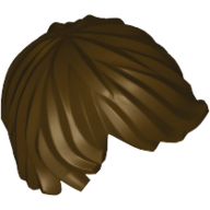 Lego Hair Tousled with Side Part / Dark Brown