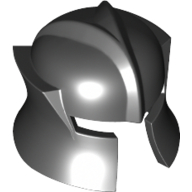Lego Helmet Castle with Cheek Protection Angled / Black
