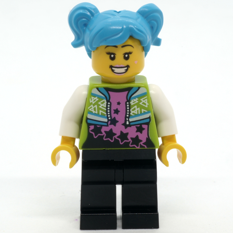 Lego Poppy Starr, Lime Jacket, Black Legs