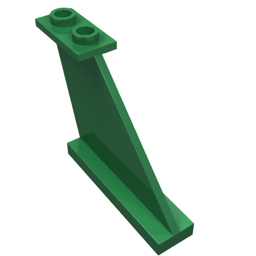 Lego Wing, Tail 4 x 1 x 3 / Green