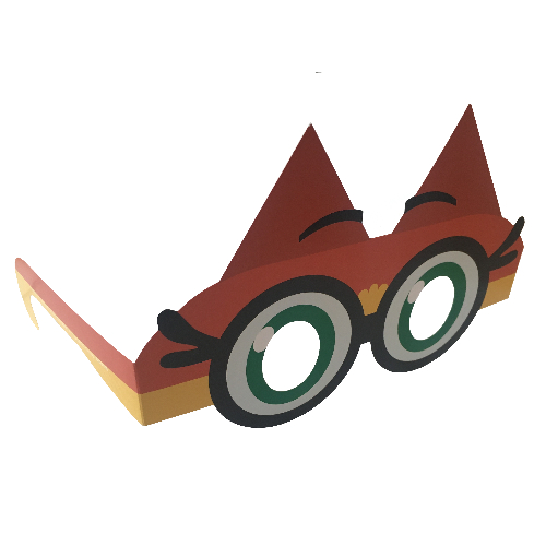Lego Play Gear, Glasses Mask (Dr. Fox Print)
