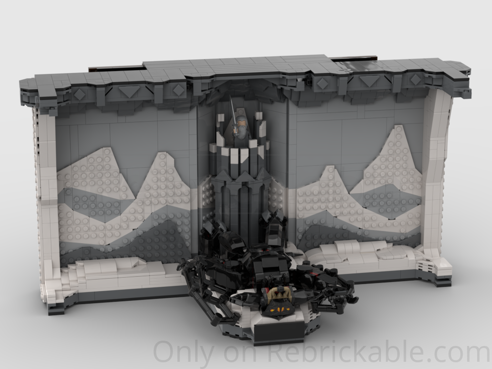 Lego Balrog Defeated Book Nook - Deluxe version