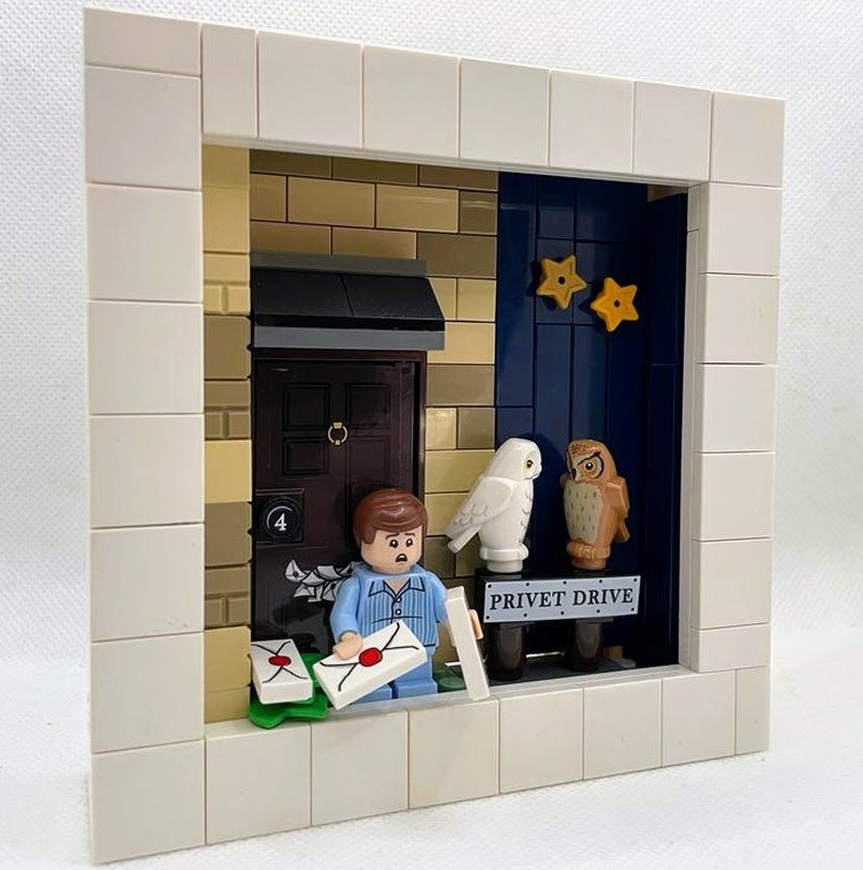Lego Outside Privet Drive - Framed