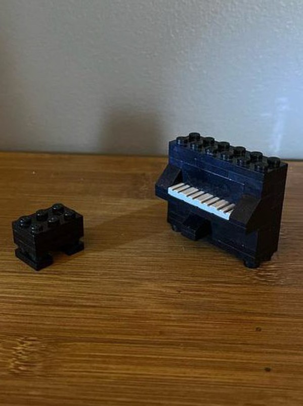 Lego upright piano