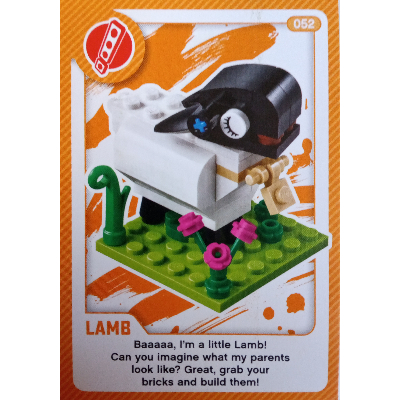 Lego Trading Card, Create the World Living Amazingly - Lamb / [No Color/Any Color]