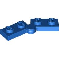 Lego Hinge Plate 1 x 4 Swivel Top / Base - Hollow Clip [Complete Assembly] / Blue