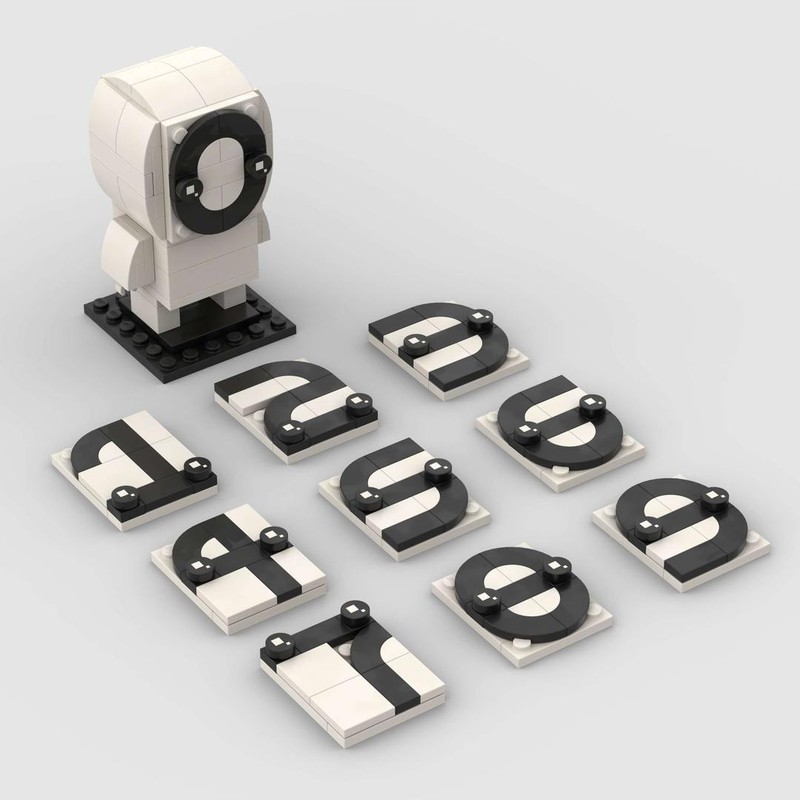 Lego NUMBER-MEN: BRICKHEADZ with NUMBERS 4x5 For WEREWOLF