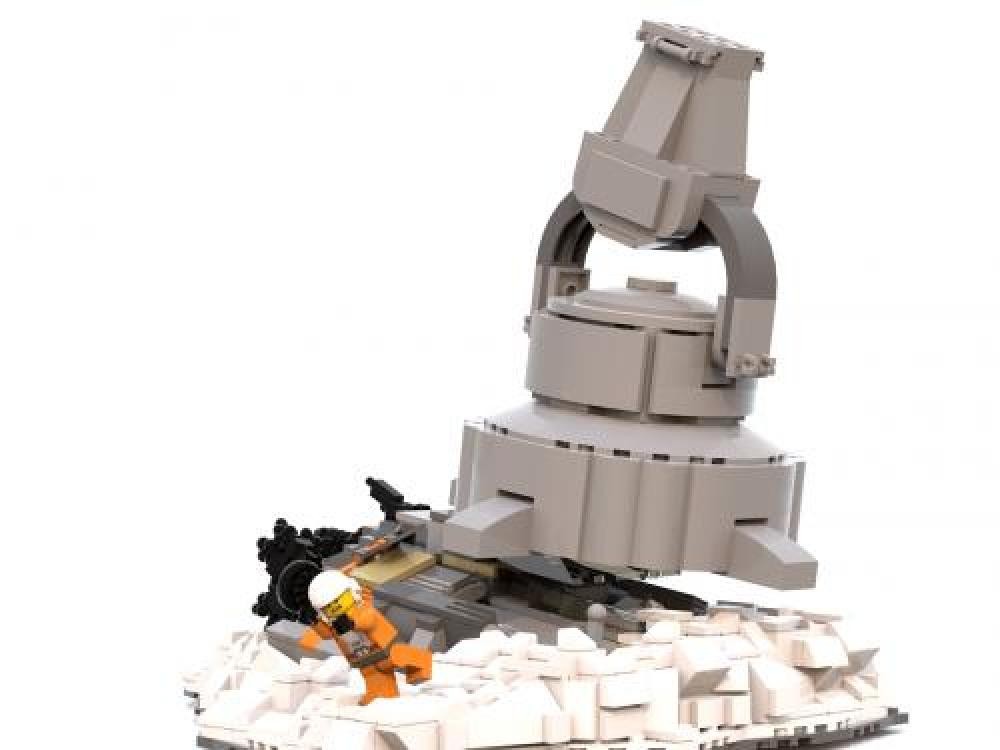 Lego MOC "SnowSpeeder Crash"