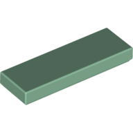 Lego Tile 1 x 3 / Sand Green