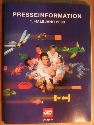 Lego 2003 Press Information Kit German Presseinformation