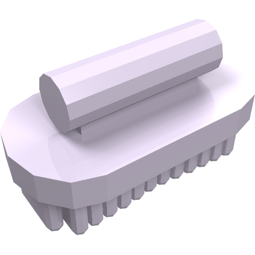 Lego Equipment Animal Grooming Kit Brush Oval, Large / Lavender