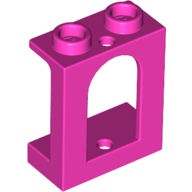 Lego Window 1 x 2 x 2 Castle / Dark Pink