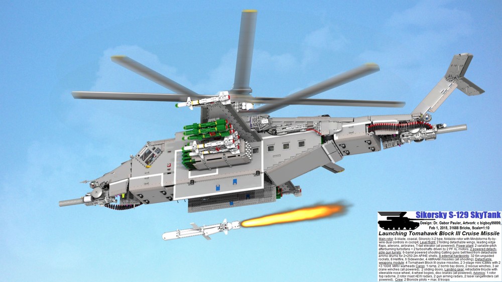 Lego Sikorsky S-129 SkyTank