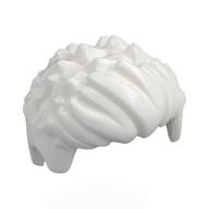 Lego Hair Short Pointy, Wavy in Front / White