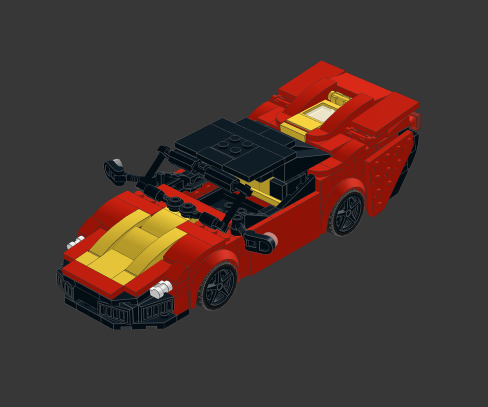 Lego Ferrar! Inspired Supercar