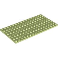 Lego Plate 8 x 16 / Yellowish Green