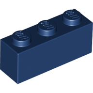 Lego Brick 1 x 3 / Dark Blue