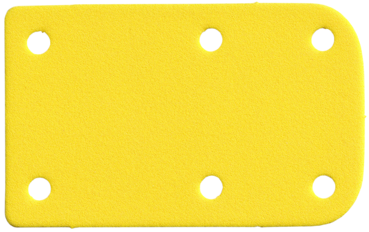 Lego Foam Part for Set 3159 - Scala Bag with 6 Holes / Yellow