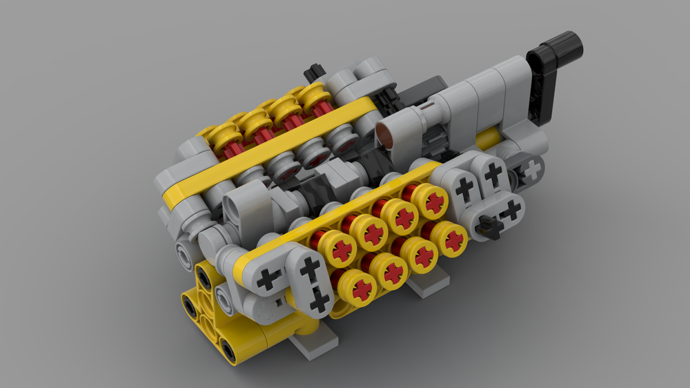 Lego Mini W16 engine
