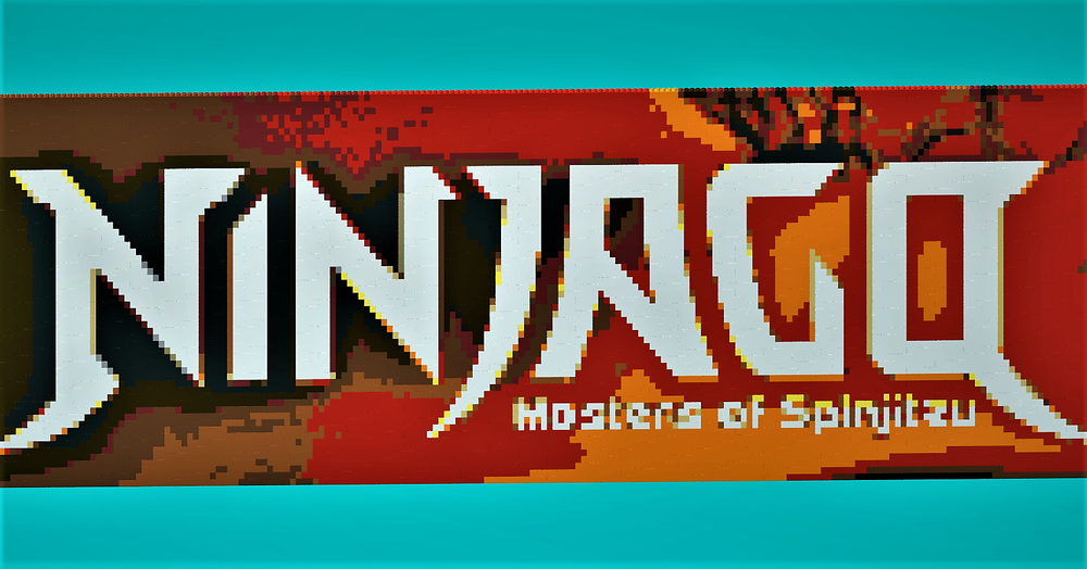 Lego NINJA PIXELART LOGOTYPE