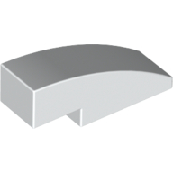 Lego Brick Curved 3 x 1 No Studs / White