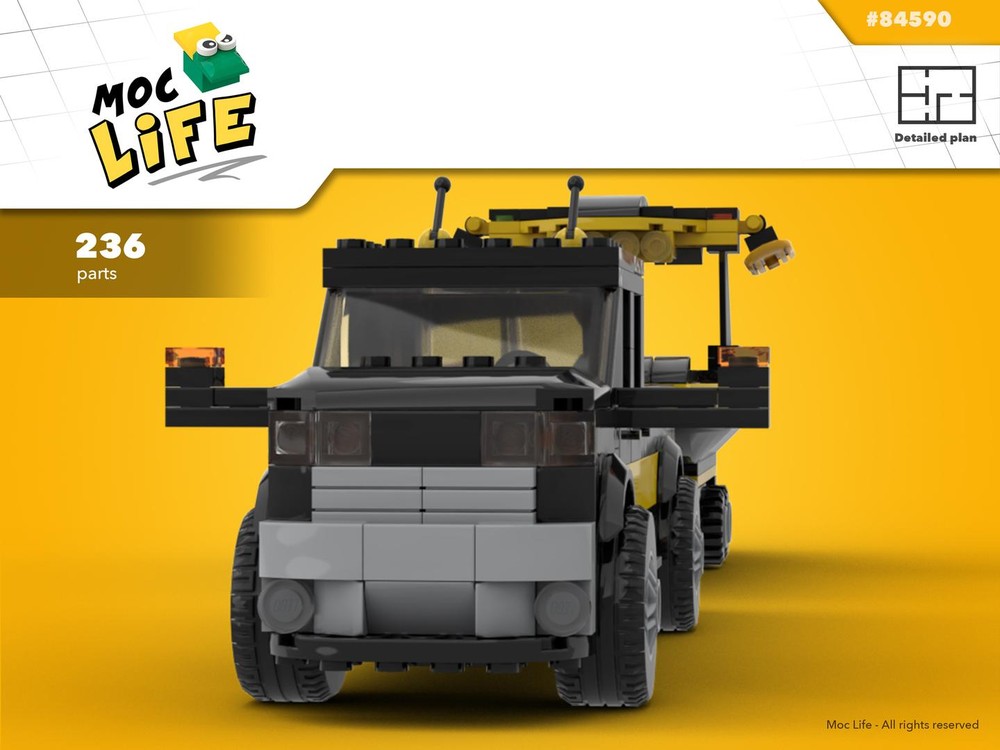 Lego Ram 1500 quad cab long bed with wakeboard
