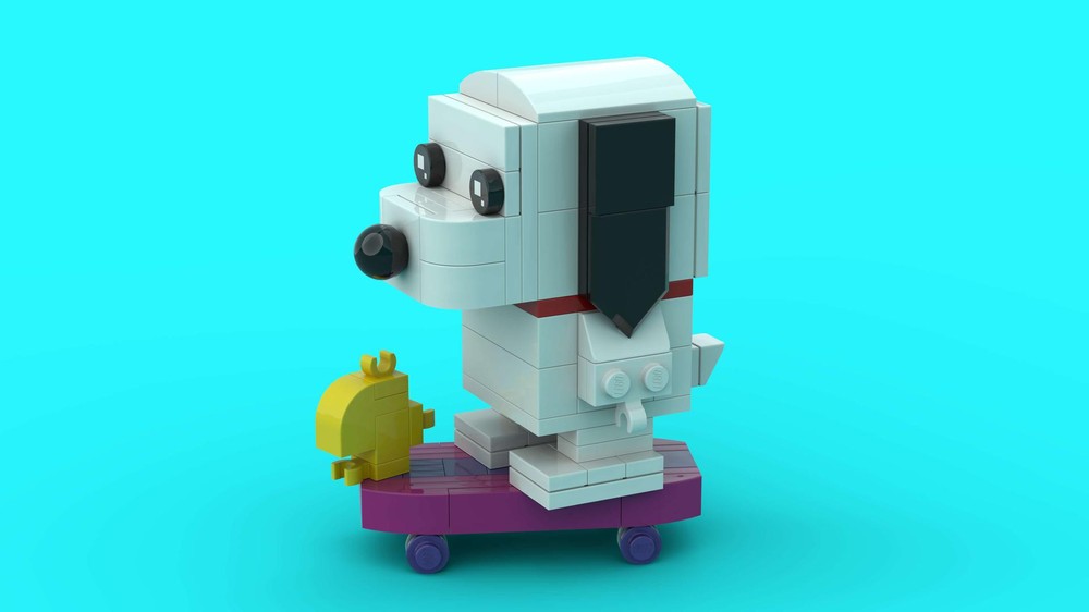 Lego Snoopy (Skateboarding Edition)