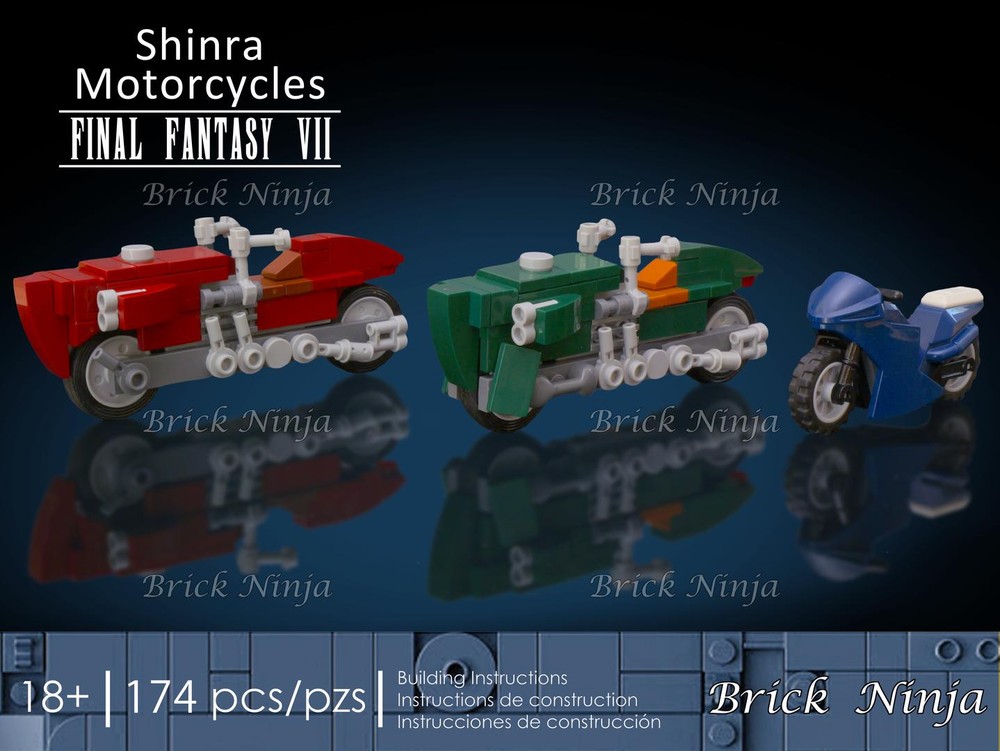 Lego Final Fantasy VII Shinra Motorcycles