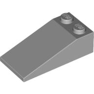 Lego Brick Sloped 18° 4 x 2 / Light Bluish Gray