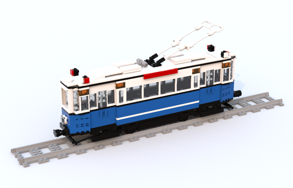 Lego Amsterdam Blue Tram Motorcar