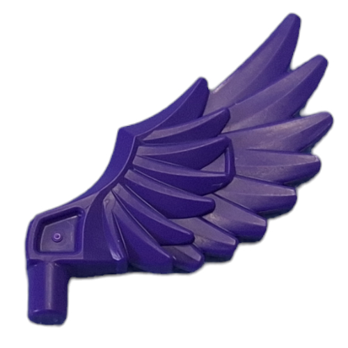 Lego Animal / Creature Body Part, Wing Feathered / Dark Purple