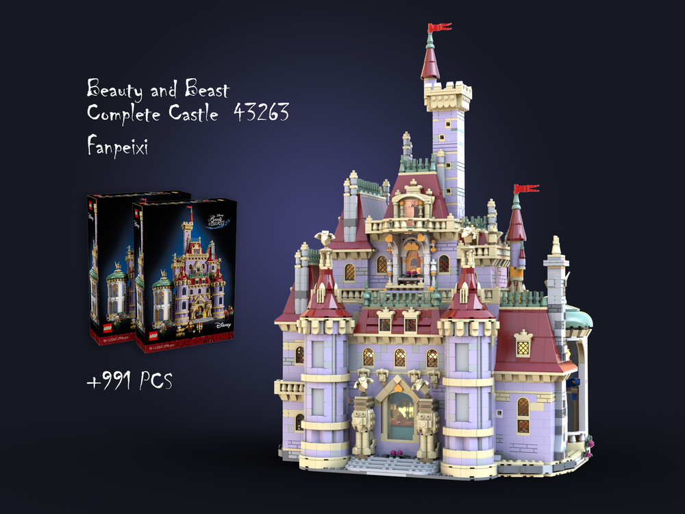 Lego Beauty and Beast Castle Complete