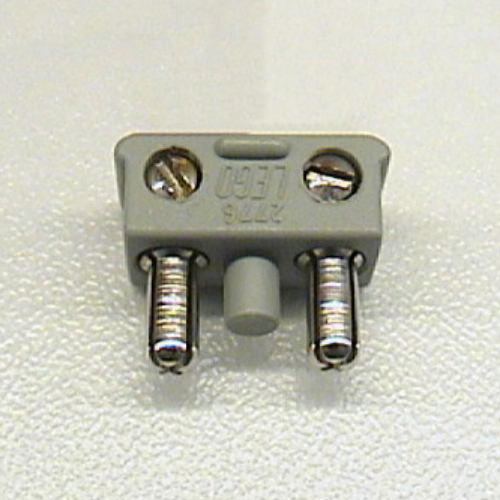 Lego Electric Connector, 2 Way Male Squared Narrow Short [Complete Assembly]