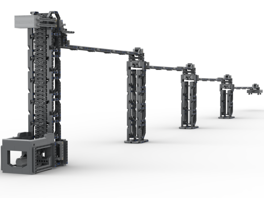 Lego Gravity Tensioned Return