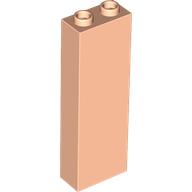 Lego Brick 1 x 2 x 5 with Hollow Studs / Light Nougat