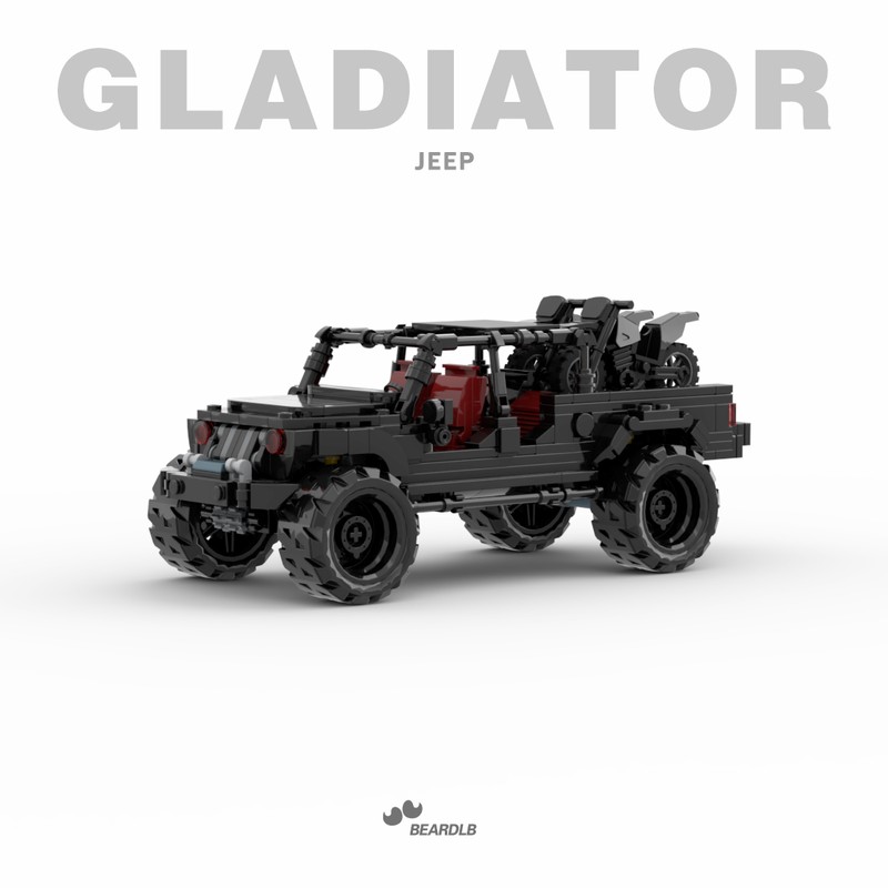 Lego jeep gladiator black knight speed champions