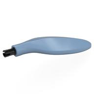 Lego Animal Body Part, Dinosaur, Fin with Black Pin / Sand Blue
