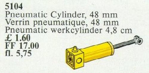 Lego Pneumatic Cylinder, 48 mm