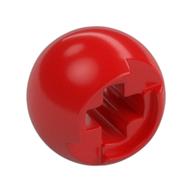 Lego Technic Ball Joint with Through Axle Hole / Red