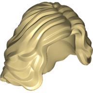 Lego Hair Mid-length with Side Part, Wavy / Tan