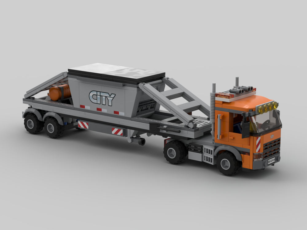 Lego Truck & Center Dump Trailer