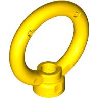 Lego Plate Special, 1 x 1 Stud with 3 x 3 Ring on Top / Yellow