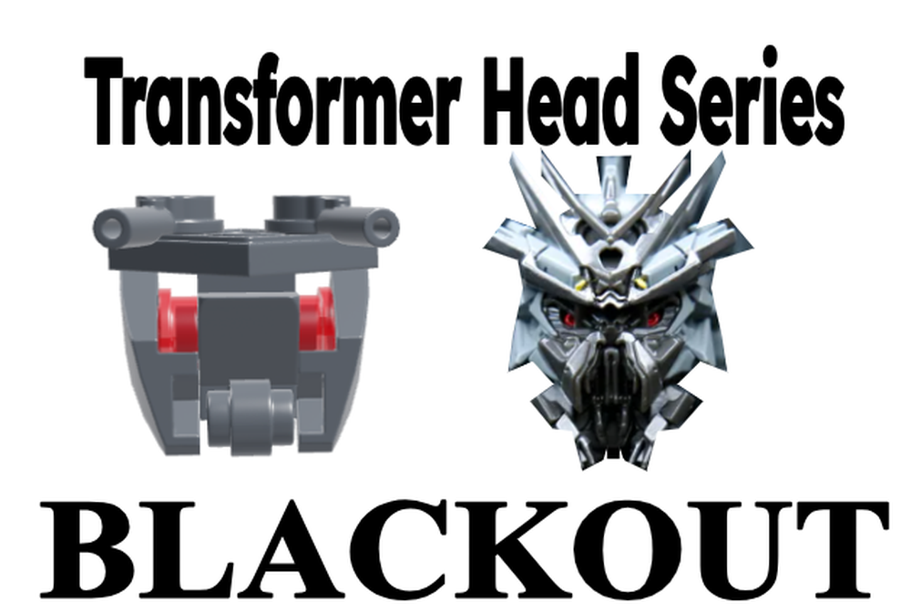 Lego Transformer Head Series: BLACKOUT
