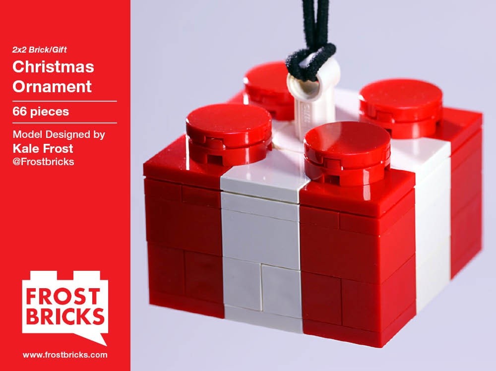 Lego Christmas Tree Decoration - Brick Present