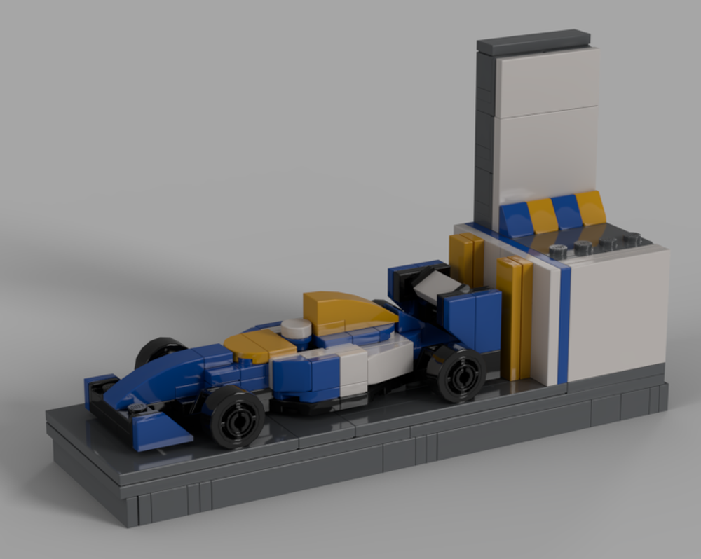 Lego Williams FW14B Microscale with Minifig Display