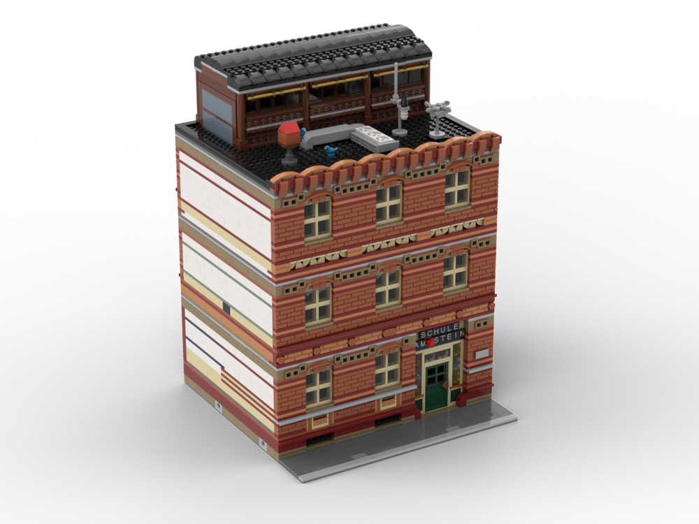 Lego Modular Town School - Schule am Stein