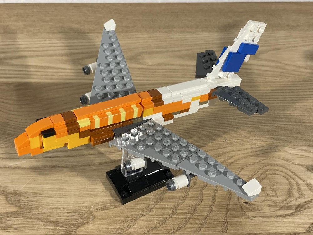 Lego Airbus A380 ANA livery orange version