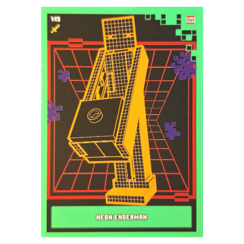 Lego Trading Card, Minecraft Series 2 Boom-Bastic, Standard Card - Neon Enderman / [No Color/Any Color]
